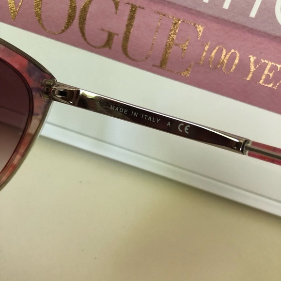 Chanel Pink/Purple Printed Cat Eye Sunglasses - Picture 7 of 15